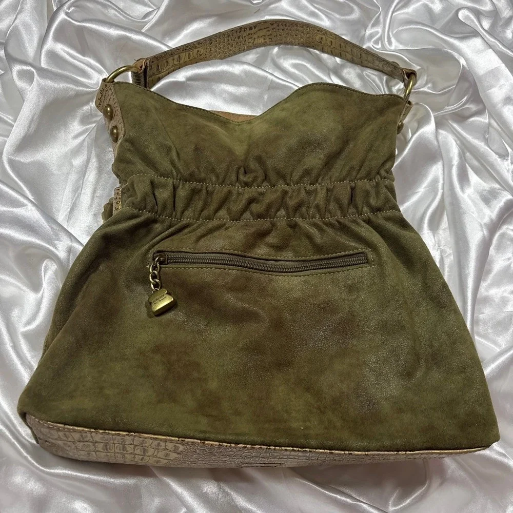 y2k kathy van zeeland Western Hobo Bag Green Concho Turquoise Studded